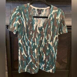 Ann Taylor Short-Sleeve Knit Top - Size S Petite